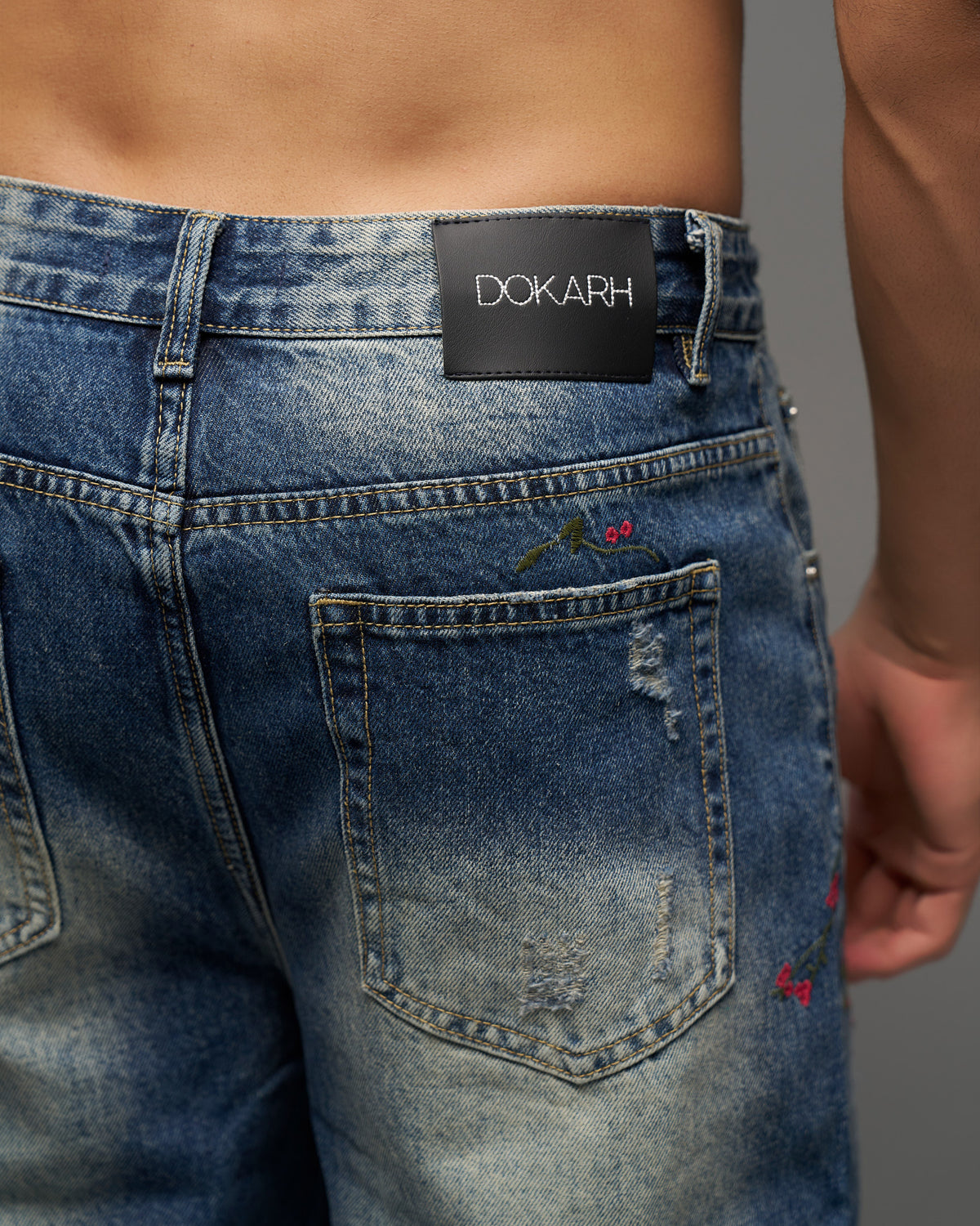 Distressed Floral Jeans-thumbmail-4