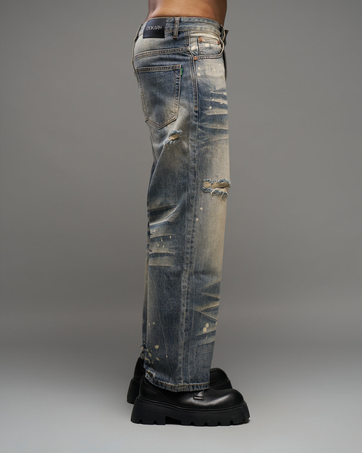 Vintage Blue Distressed Jeans-thumbmail-4