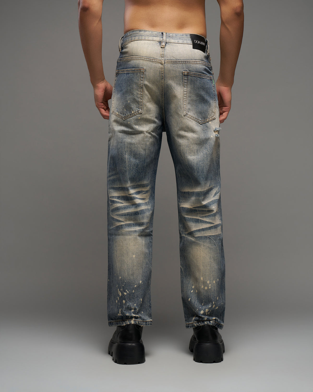 Vintage Blue Distressed Jeans-thumbmail-5