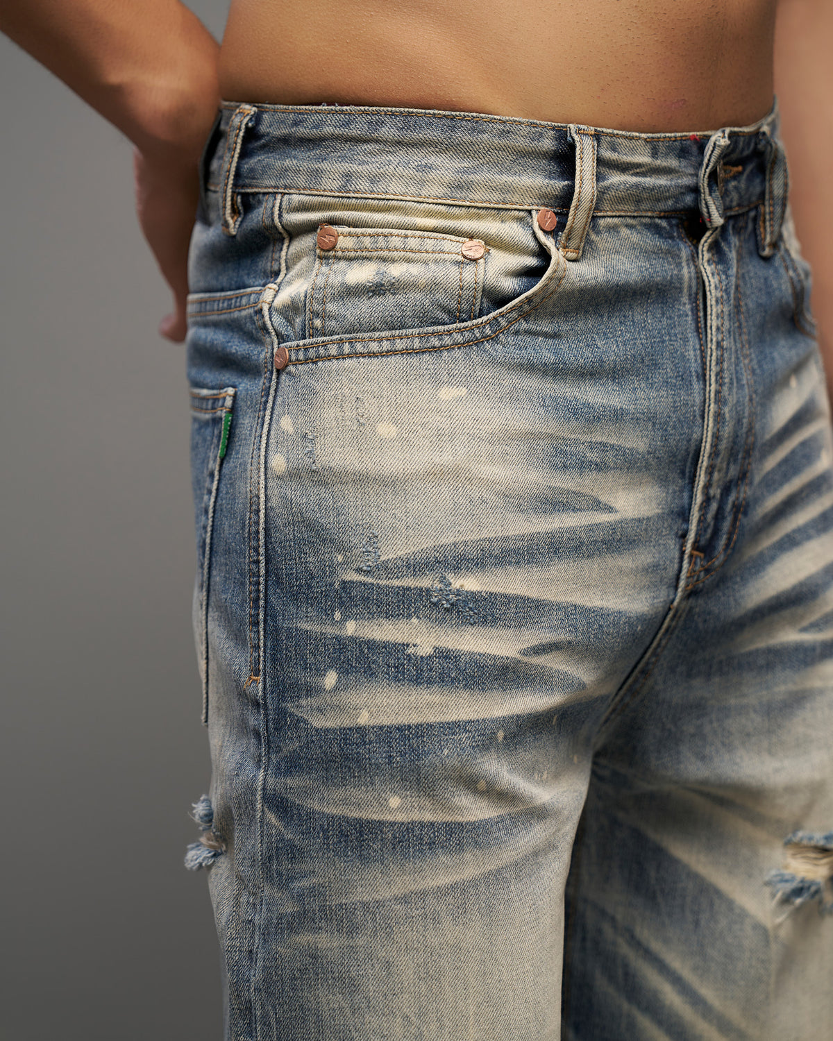 Vintage Blue Distressed Jeans-thumbmail-6