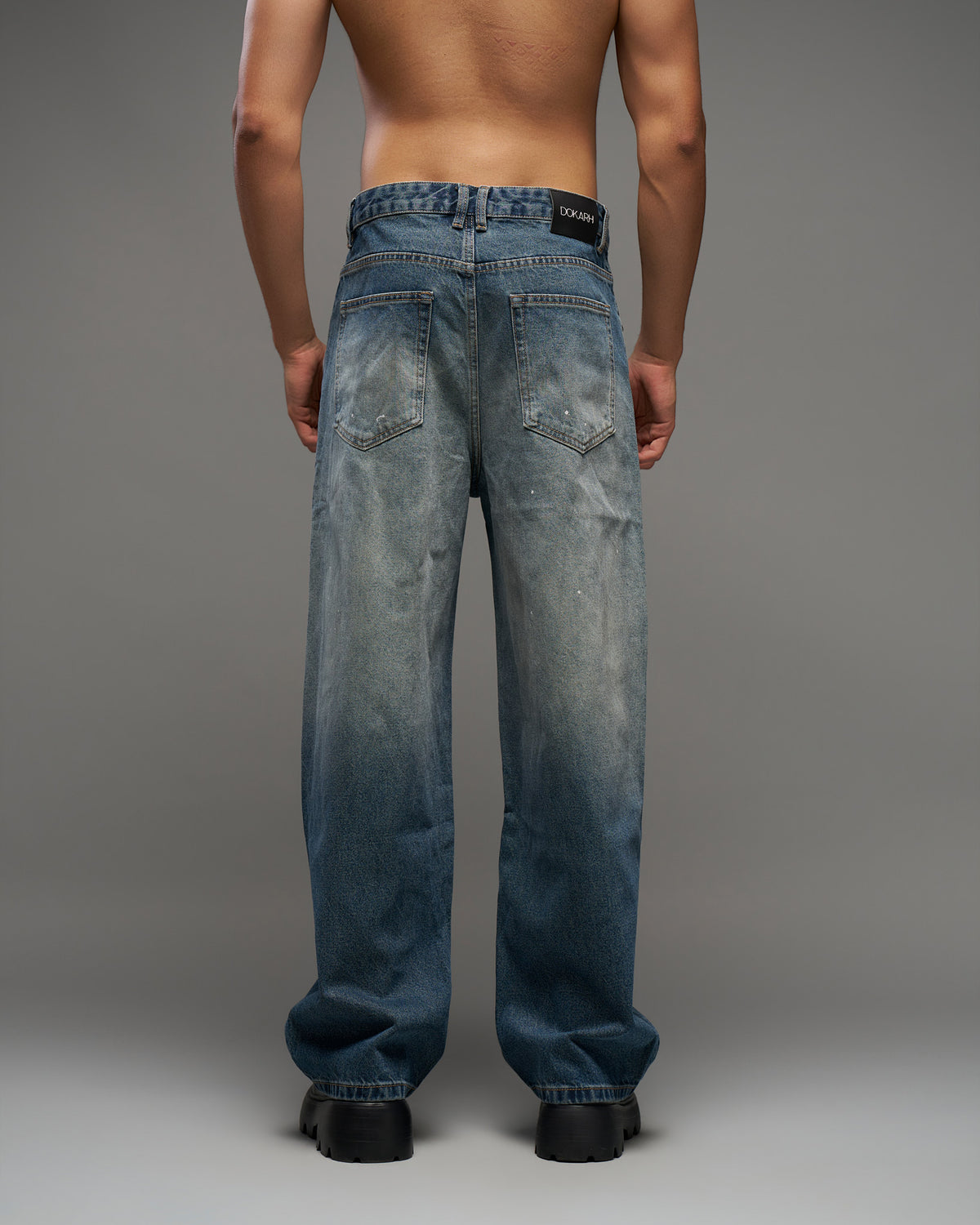 Paint Splatter Relaxed Jeans-thumbmail-4