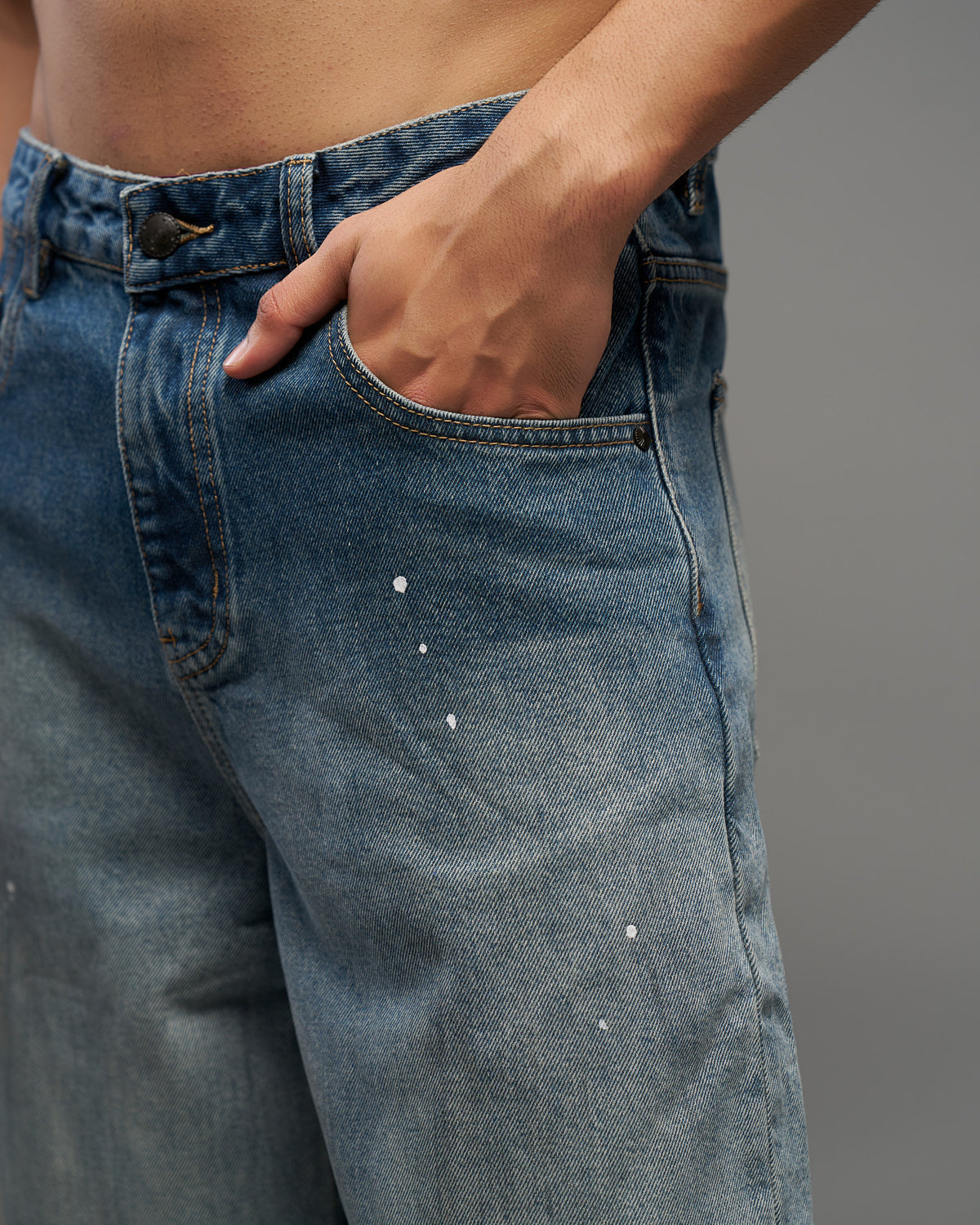 Paint Splatter Relaxed Jeans-thumbmail-6