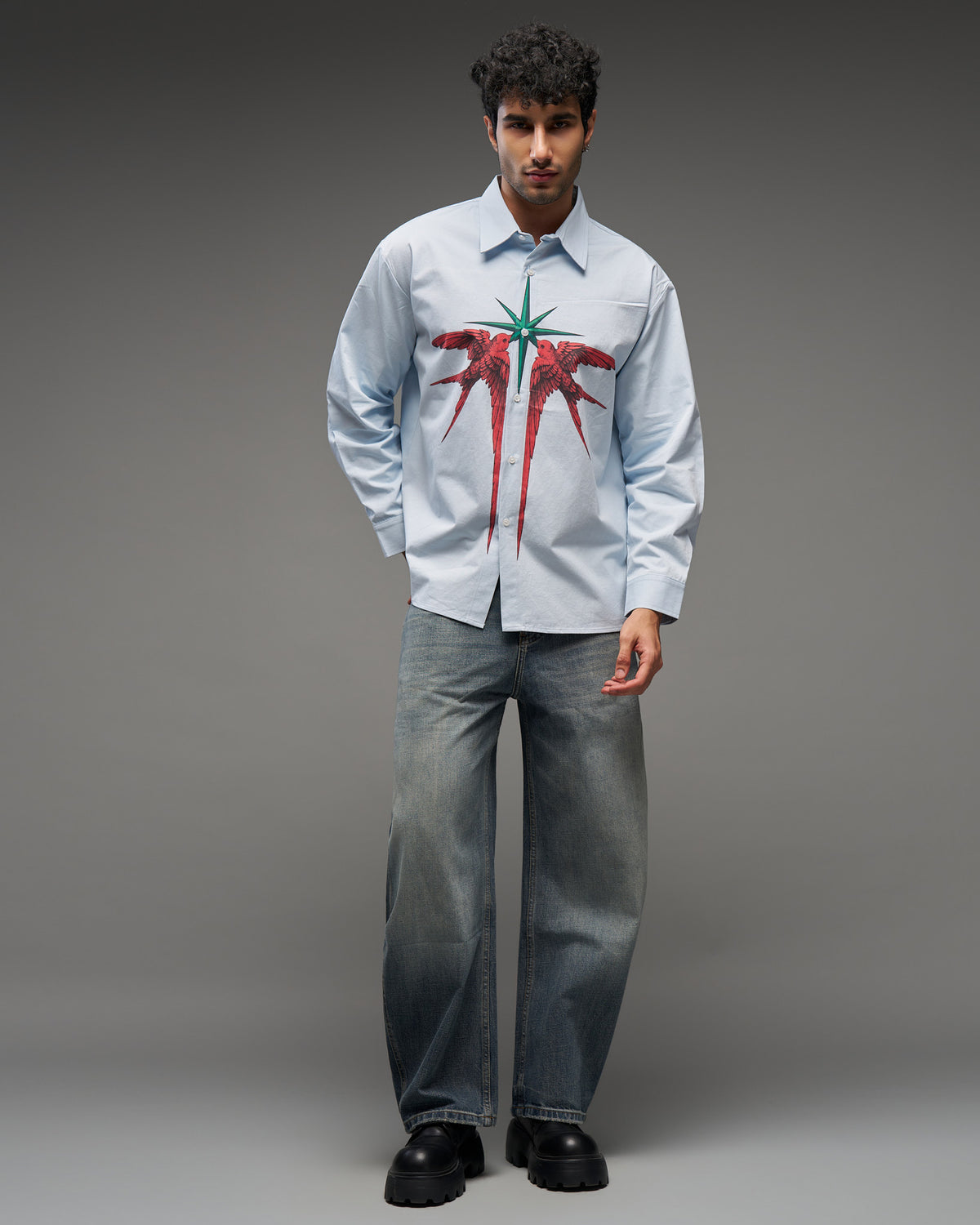 Bird Graphic Shirt-thumbmail-1
