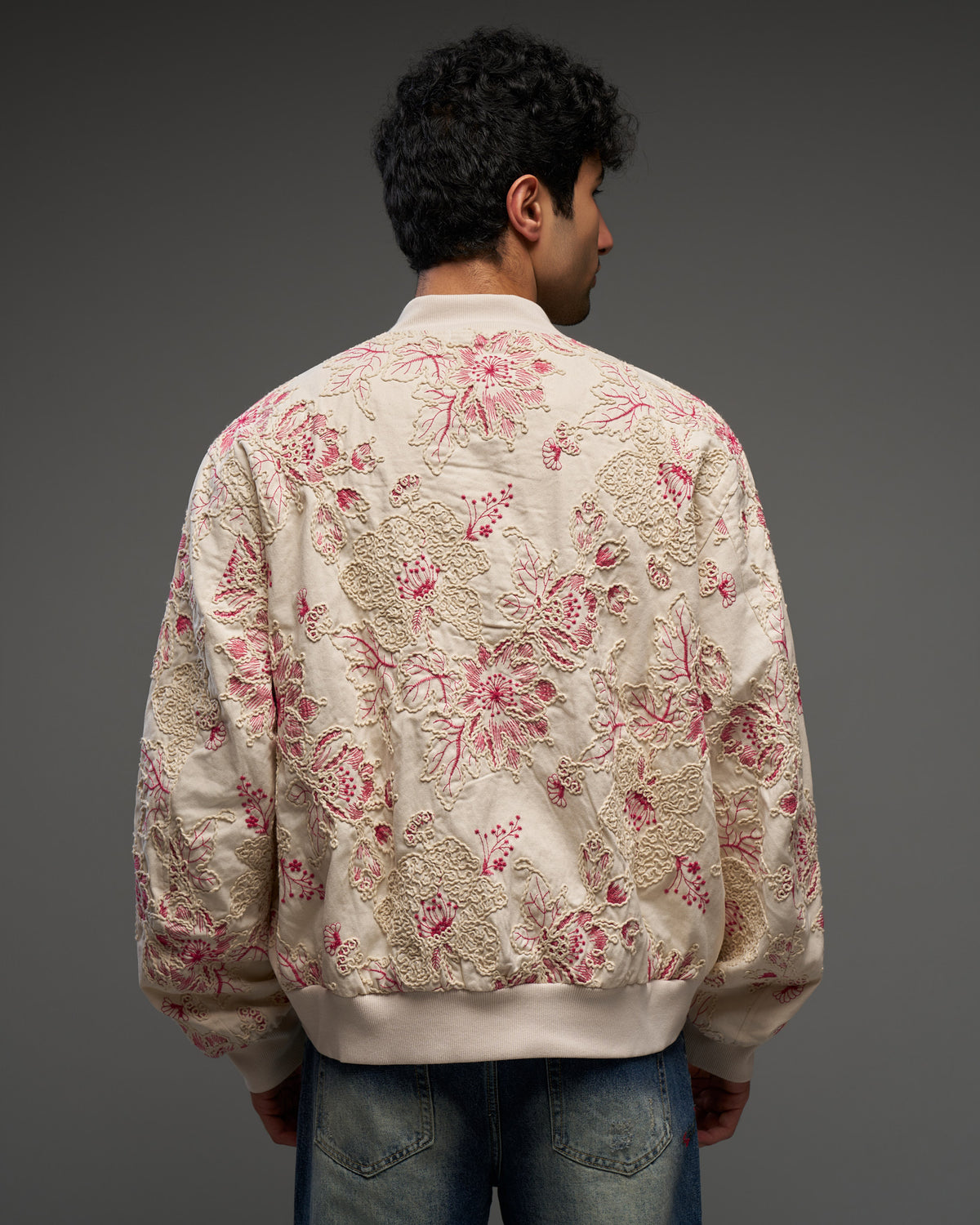 Floral Embroidered Bomber Jacket-thumbmail-4