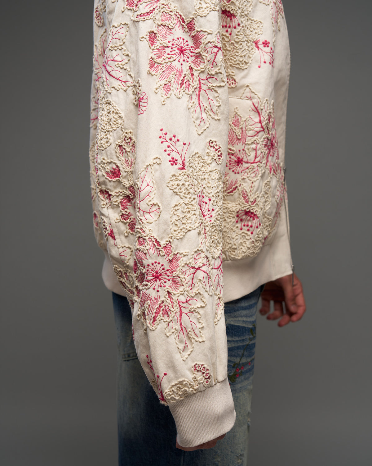 Floral Embroidered Bomber Jacket-thumbmail-6