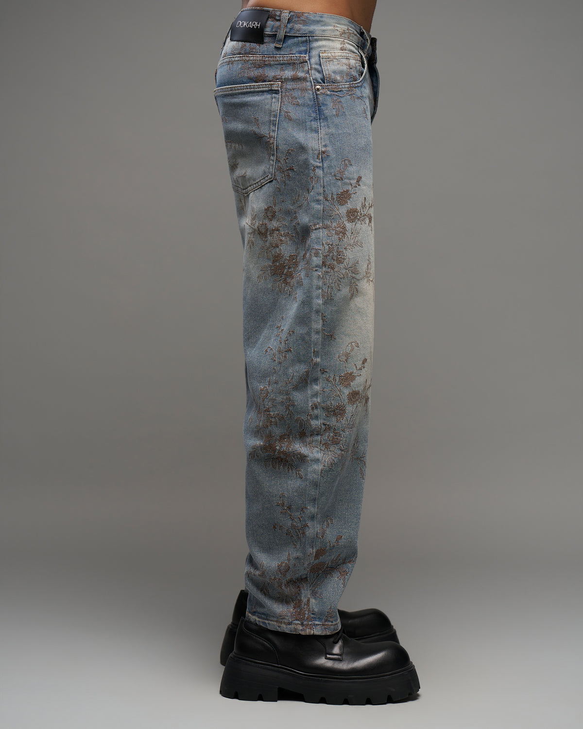 Vintage Floral Wide-Leg Jeans-thumbmail-3
