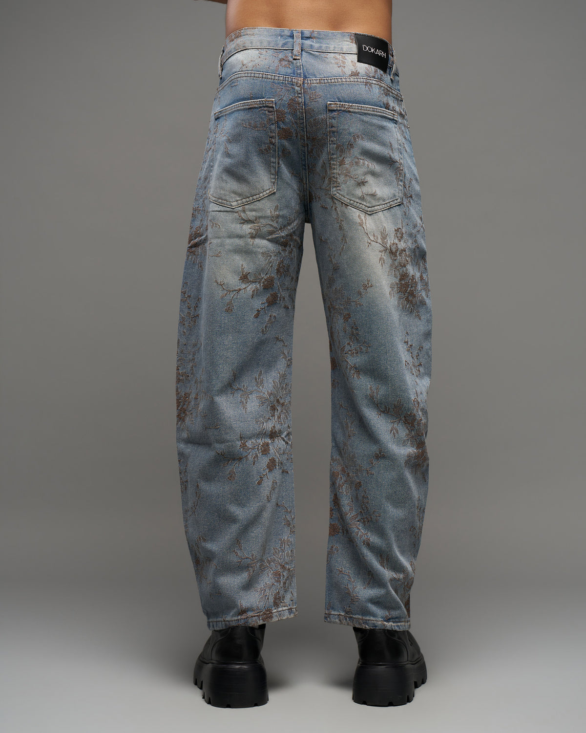 Vintage Floral Wide-Leg Jeans-thumbmail-4