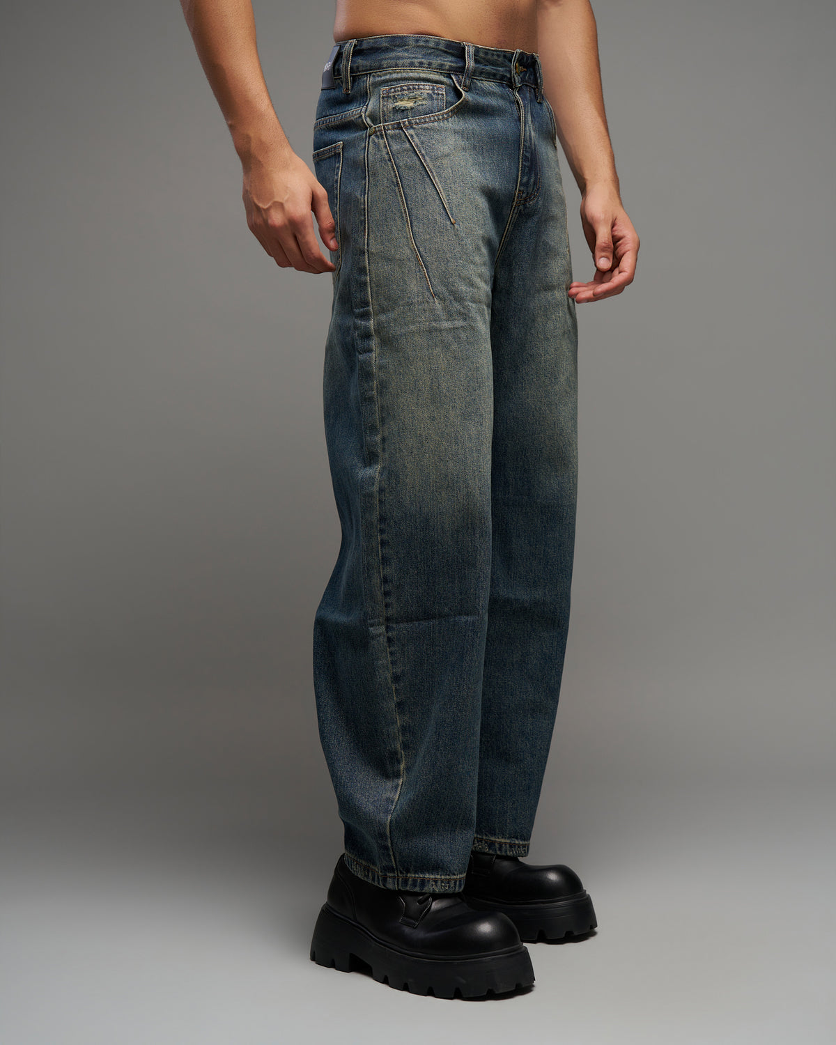 Vintage Blue Wide-Leg Jeans-thumbmail-2