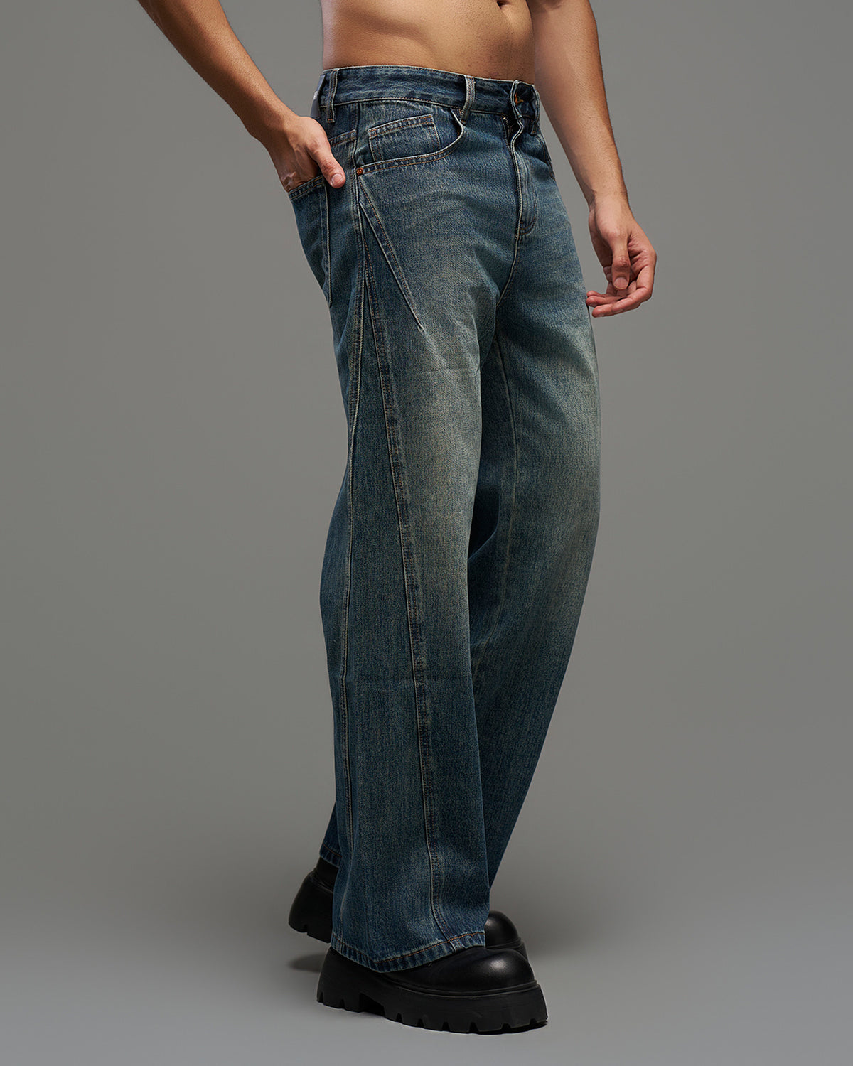 Vintage Blue Wide-Leg Jeans-thumbmail-3